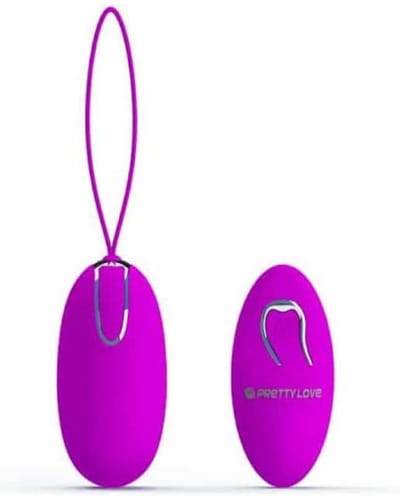 Pretty Love Jenny - Vibrerend Eitje met Afstandsbediening - 7.8 x 3.7cm - Paars
