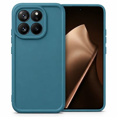 Geschikt voor Xiaomi 15T Hoesje - Siliconen Matte Back Cover - Petrol Blauw