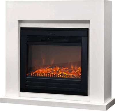 Xaralyn Elektrische haard - Evita - wit hout - 1500 Watt verwarming - met afstandsbediening - haardombouw inclusief inbouwhaard - sfeerhaard - schouw