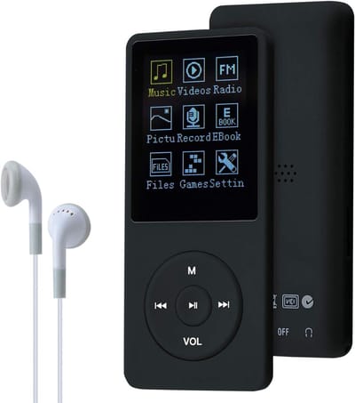SNJY® MP3 Speler Bluetooth - MP4 Speler - Muziek Speler - Zwart