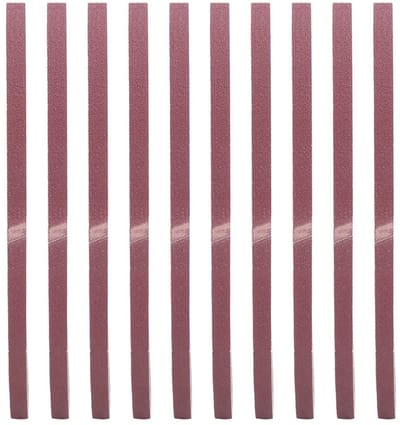 10 Stuks Schuurpapier, 533 x 9mm Schuurbanden van Alumina voor Houtbewerking en Metaalbewerking (100#)