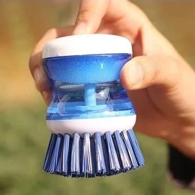 Keuken Borstel 2 In 1 Lange Handvat Cleaing Borstel Met Verwijderbare - Borstel Spons Dispenser - Afwasborstel Keuken Gereedschap