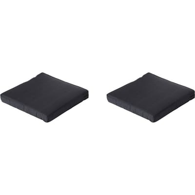 Madison - Lounge Zitkussen Basic black - Ca. 60x60 cm - Set van 2