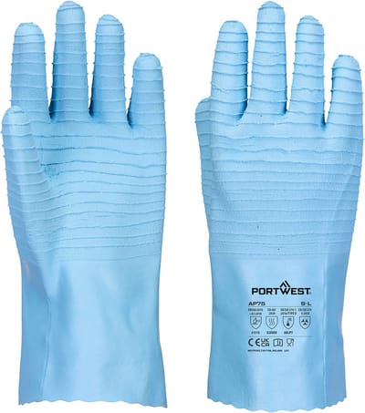 Portwest FD Chemicaliën B Latex handschoen - Blauw - M