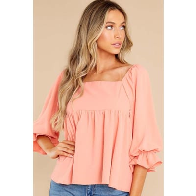 Lente en Herfst Nieuwe Dames Tops Eenvoudig Halflange Mouw Effen Kleur Shirt Vierkante Kraag XL