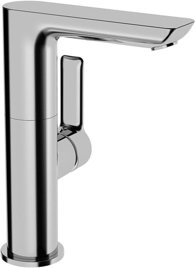 Wastafelkraan - Eenhendel Kraan - Badkamer Installatie - Zijdelings Hendel - Chroom