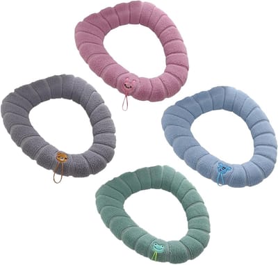 Toiletbrilhoezen - WC-warmerpads - Warm Zitten - Antibacterieel Flanel - 44x36cm - Blauw Roze Groen Grijs