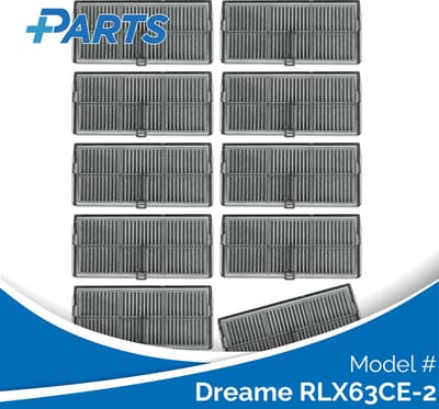 Dreame RLX63CE-2 Filters (10 Stuks, Plus.Parts® alternatief voor RHF14)