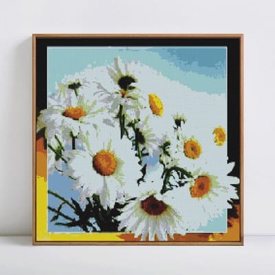 Peinture diamant 5D à faire soi-même, affichage complet, broderie de fleurs, images en mosaïque de diamant, vente 30x30CM gray