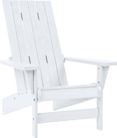 Keter Montauk Adirondack Premium Tuinstoel - 88,9x71,76x93,35cm - Gerecycled Hoogwaardig HDPE kunststof - Wit