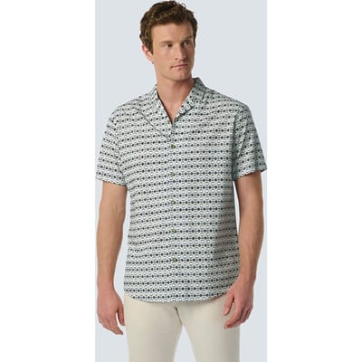 No Excess Shirt Short Sleeve Resort Collar Allover Printed Sky Größe: S | Casual hemden Outlet | Herren