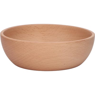 Ronde Houten Kom Huishoudelijke Beukenhouten Kom voor Serveren van Salade Fruit Dip Saus Snack Rijst Pasta M(315 X 180mm / 12.4 X 7.09in)