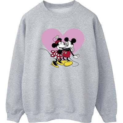 Disney Dames/Dames Mickey Mouse Love Languages Sweatshirt (Sportgrijs)