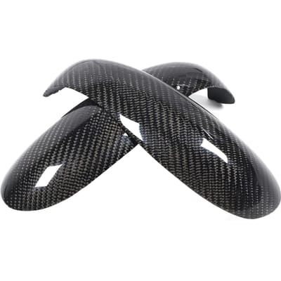 2 pièces Cache de rétroviseur Ajouter ?Sur Capuchon en Fibre de Carbone Convient pour BoxsterCayman 911 997.1 987.1 gray