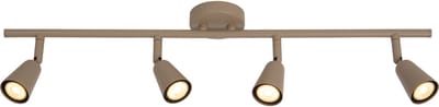Lucide TIANA - Plafondspot (Plafondlamp) - 4xGU10 - Taupe | Essential