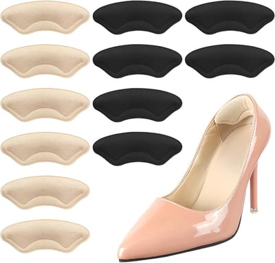 Comfortabele en Zelfklevende Hielbescherming - 6 Paar Antislip Hielpads voor Schoenen, Ideaal voor Grote Maten en Extra Comfort