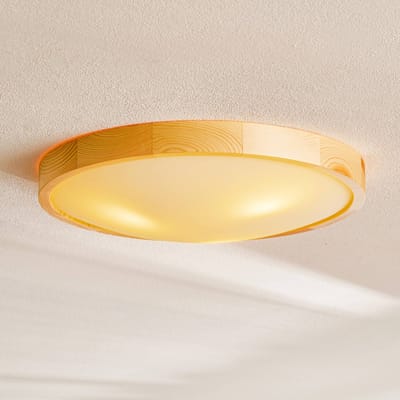 Envostar Zeus plafondlamp van hout, grenen, Ø 47 cm
