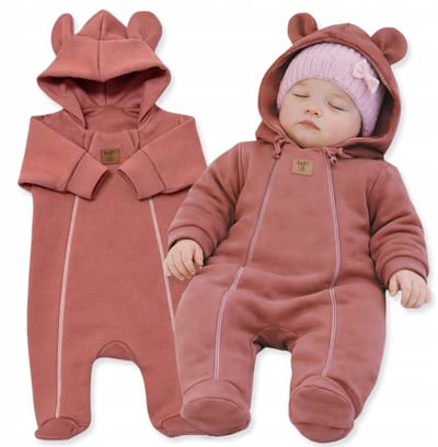 Dartomik Abcdefg-baby - Kinder Overall - Puder Roze - 74 - Katoen