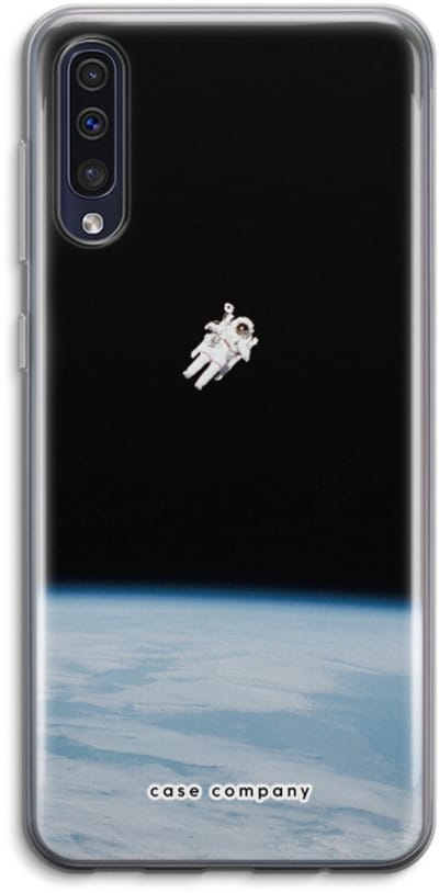 Case Company® - Hoesje geschikt voor Samsung Galaxy A50 hoesje - Alone in Space - Soft Cover Telefoonhoesje - Bescherming aan alle Kanten en Schermrand