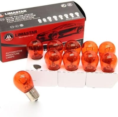 Gloeilampen Knipperlicht - Auto Lampen - Voertuig Verlichting - Verschoven Liggen Pinnen - 10 stuks - Geel