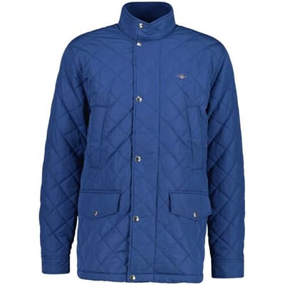 Gant Quilted Windcheater Mid-Length Jacket Vintage Blue / male
