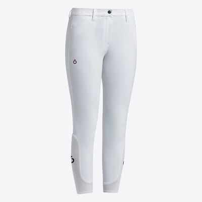 Cavalleria Toscana Dressuur Rijbroek Full Grip Unisex Kinderen Basis S Wit