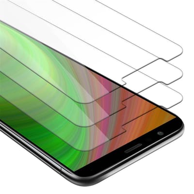 Cadorabo 3x Screenprotector geschikt voor Honor 7X - Beschermende Pantser Film in KRISTALHELDER - Getemperd (Tempered) Display beschermend glas in 9H hardheid met 3D Touch