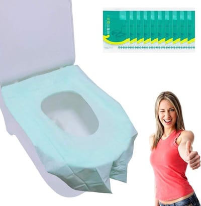 Wegwerp Toilet Brilhoezen - Reis Toilet Brilbeschermers - Hygiënisch Reizen - Extra Groot Waterdicht - 30 Stuks - Groen