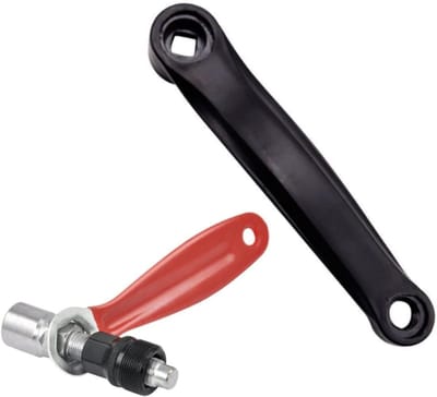 Fiets Crankarm 170mm Set voor Enkelvoudige Versnelling - Vervangingsonderdelen met Ontkoppelaar voor Mountainbike Accessoires