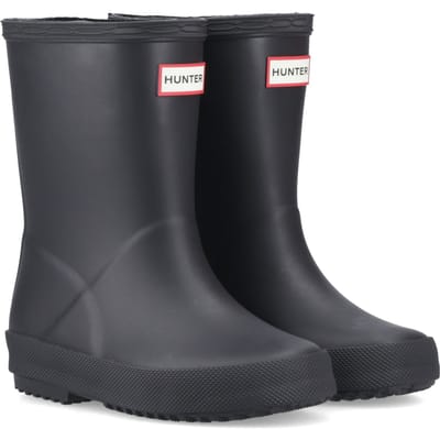 Hunter Kids First (Matte) Rubberen Kinderen's Zwarte Standaard Wellingtonlaarzen