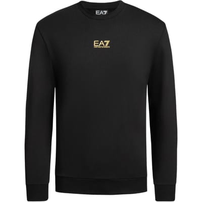 Emporio Armani EA7 Herfst/Winter 2024 Logo Ronde Hals Lange Mouwen Sweatshirt Heren sweatshirt Zwart 8NPM30-PJVRZ-0208 L black