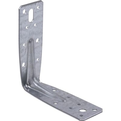 Hoekanker met ril - hoekverbinder voor houtbouw - 125 x 125 mm