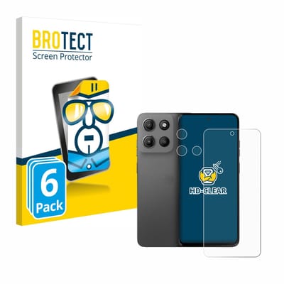 BROTECT - Screenprotector voor Motorola Moto G15 (Voor+Camera) - Folie Beschermfolie transparant 6 Stuks