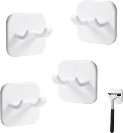 4 stuks scheermeshouder douche scheerhouder zonder boren zelfklevende waterdichte houder voor bad, keuken, toilet, kantoor organizer
