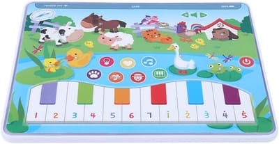 Kindertablet Leermachine - Educatief Speelgoed - Vroegonderwijs Thuis - Interactief Aanraakscherm - 25 x 23 x 2 cm - Kleurrijk