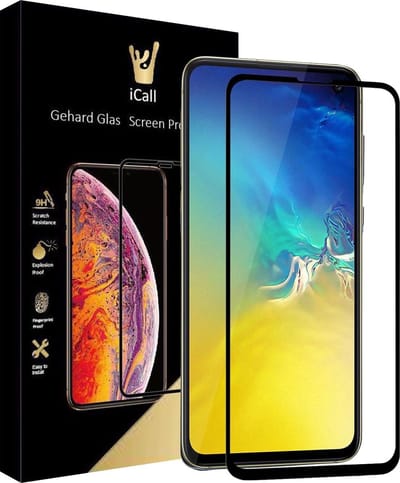 Screenprotector geschikt voor Samsung Galaxy S10e - Tempered Glass Gehard Glas - Full Screen Cover Volledig Beeld