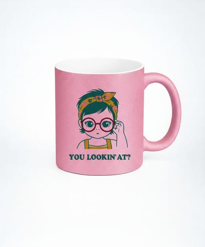 Mok - You Lookin' At? - Koffiemok met eigenwijze illustratie