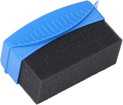Bandendressing Applicator - Wielpolijst spons - Autowielen Poetsen - Ergonomisch Ontwerp - 13 x 7 x 6 cm - Blauw