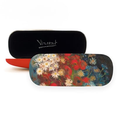 Lanzfeld - Brillenkoker - Boeket met Veldbloemen - Van Gogh - Hard Case - Microfiber