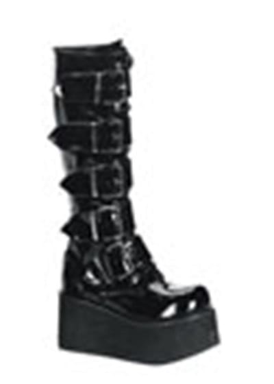 DemoniaCult - TRASHVILLE-518 Plateau Laarzen - US 9 - 41 Shoes - Zwart
