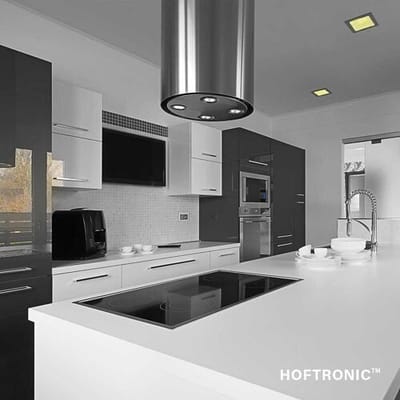 HOFTRONIC - Set van 3 LED inbouwspot vierkant - Kantelbaar Verzonken - Wit - 5W 400 Lumen - GU10 Plafondspot - 2700K warm wit - IP20 voor woonkamer, slaapkamer en gang