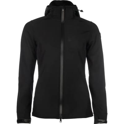Softshell paardrijjas met capuchon dames HKM Crew