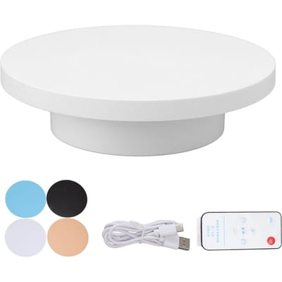 Elektrisch Draaiplateau 360 Graden Roterende Productfotografie Display Oplaadbaar Afstandsbediening 3kg 15cm Diameter