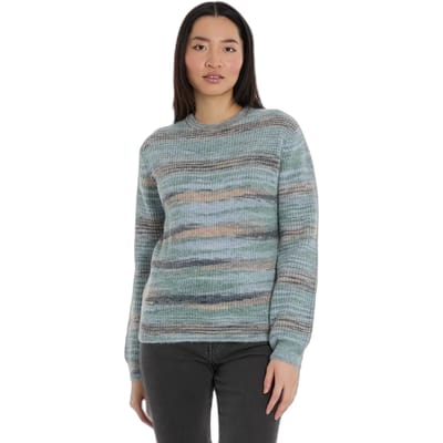 Ragwear - Trui Fifina blue/groen streep ronde hals - maat XXL