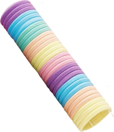Elastiekjes 25 stuks | Gekleurde Haar Elastieken | elastisch | hoge kwaliteit haarelastiekjes | pastel tinten - kleuren roze, paars, groen, geel, blauw, oranje | meisjes