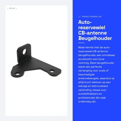 Dailygoods- Beugelhouder Sterk - Antenne Beugel - Praktisch Accessoire - Eenvoudige Installatie - Goede Vervanging - Geschikt voor Unlimited 2007-2016 - Antennebeugel