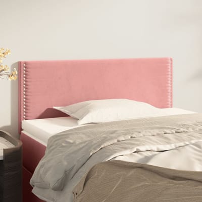 vidaXL - Hoofdbord - 100x5x78/88 - cm - fluweel - roze