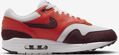Nike Air Max 1 Burgundy Crush Heren Sneakers Rood Summit-White Picante-Rood FN6952-102 44 gray