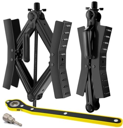 RV Wielstabilisator Heavy-Duty met Sleutel - Anti-Beweging Wielblokken voor Campers en Aanhangwagens