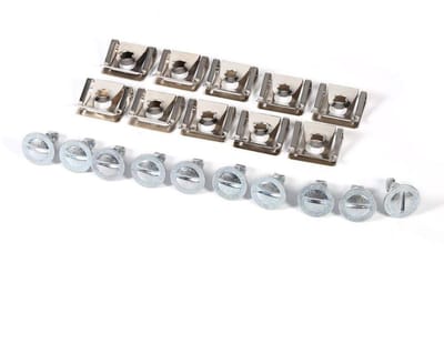 Inovra- Viti di Copertura - Bevestigingsmiddelen - Mn-staal - 10x Clips - Afmetingen 2,5x2,4x1,3 cm - Geschikt voor B5 - Onderklepclips